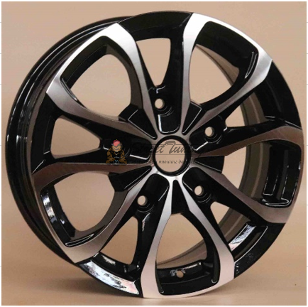 картинка Диски OEM Ford Style  R16 6.5J ET56 5X160 Black+Silver магазин  StreetTuning 