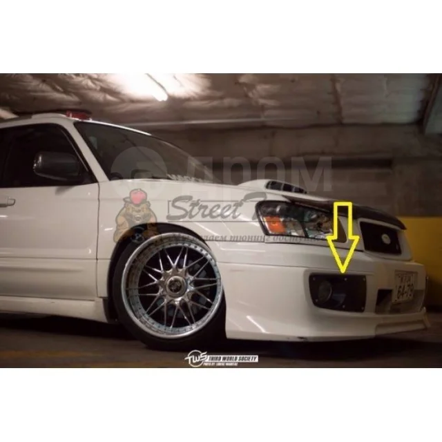 картинка Декоративные вставки, для накладки (губы) бампера Subaru Forester SG5 магазин  StreetTuning 