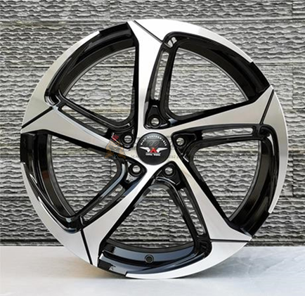 картинка Диски VLF ULF19  R17 J7.5 ET35 5X120 black+polished магазин  StreetTuning 