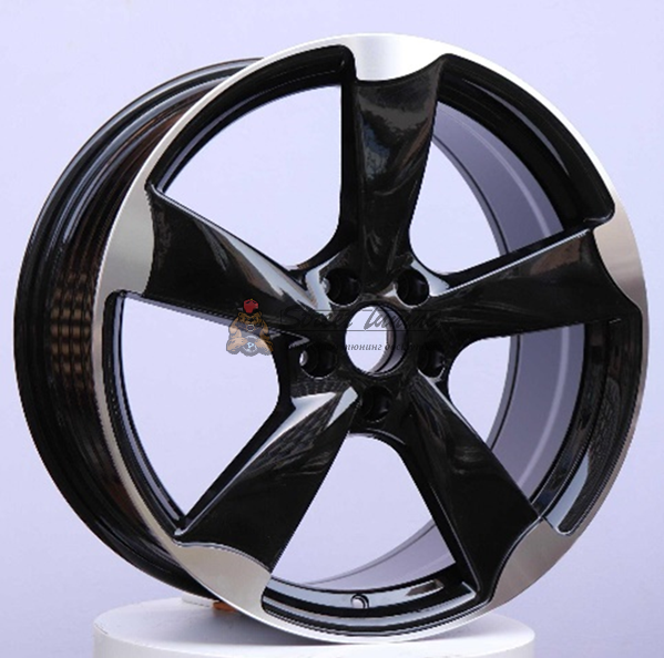 картинка Диски Rotor BK217 R20 J9 ET30 5X112 black+polished магазин  StreetTuning 