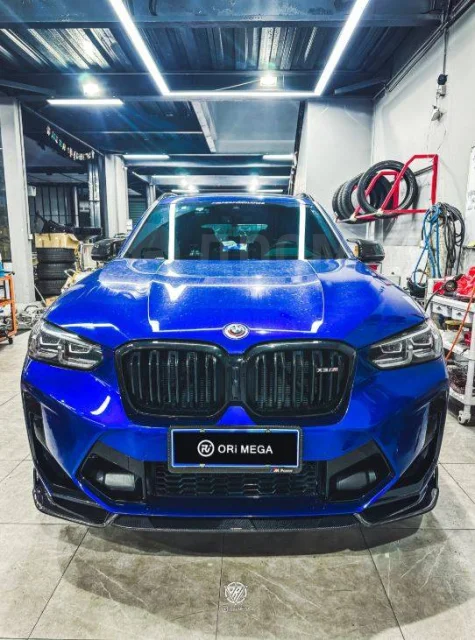 картинка Сплиттер(губа) на передний бампер для BMW X3M/C X4M/C F97 F98 LCI магазин  StreetTuning 