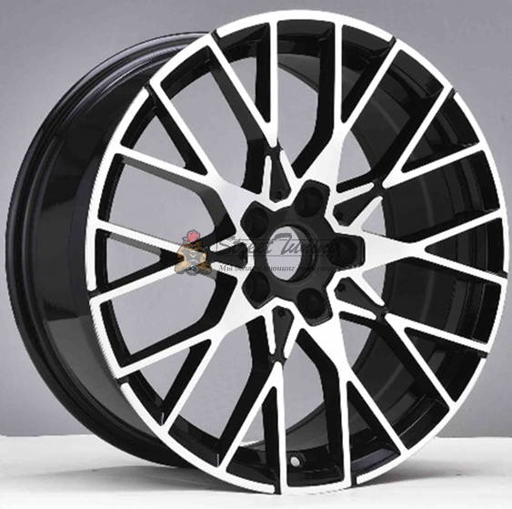 картинка Диски Khomen Wheels ORG1903 R18 J8 ET30 5X120 black + polished магазин  StreetTuning 