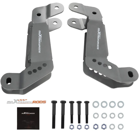 картинка Кронштейны коррекции передних рычагов для лифта Jeep Wrangler JK/JKU 2007–2018, 2 шт. Maxpeedingrods магазин  StreetTuning 