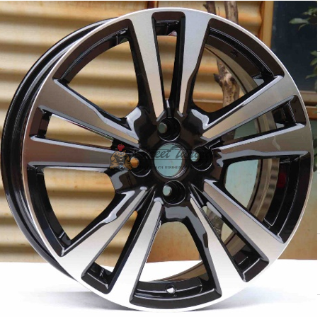 картинка Диски OEM Nissan Style  R17 6.5J ET45 4X100 Black+Silver магазин  StreetTuning 