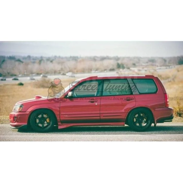 картинка Передние накладки на пороги "Aero splash" для Subaru Forester SG магазин  StreetTuning 