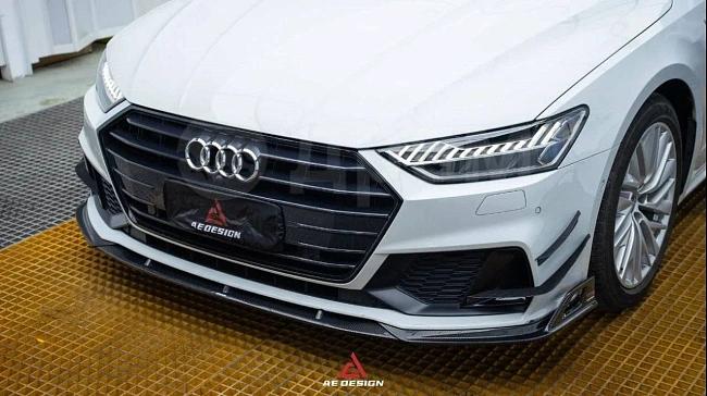 картинка Канарды на передний бампер для Audi S7 и A7 S Line и A7 C8 магазин  StreetTuning 