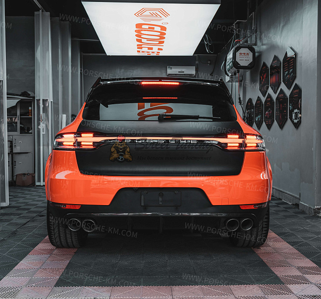 картинка Передний сплиттер TKT для Porsche Macan 95B.1/95B.2 (2014–2021) магазин  StreetTuning 