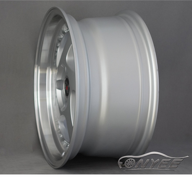 картинка Новые диски Rotiform TMB Flat R15 4х100 ET30 J7 серебро + полированная полка магазин  StreetTuning 