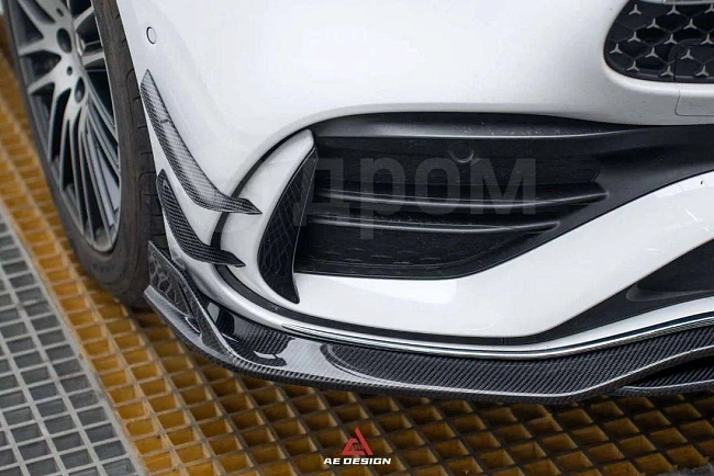 картинка Канарды на передний бампер для Mercedes Benz W206 C300 с пакетом AMG магазин  StreetTuning 