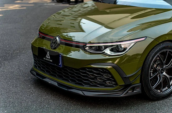 картинка Сплиттер (губа) на передний бампер для Volkswagen GTI MK8 и R-line магазин  StreetTuning 