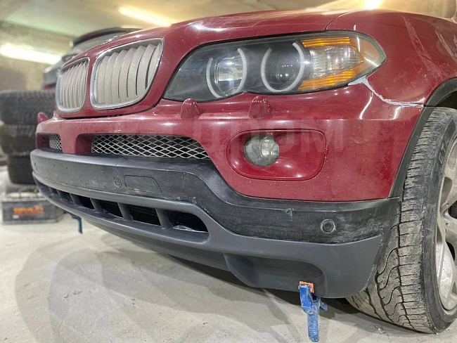 картинка Губа, юбка, накладка на передний бампер стиль 4.8 V2 BMW X5 E53 магазин  StreetTuning 