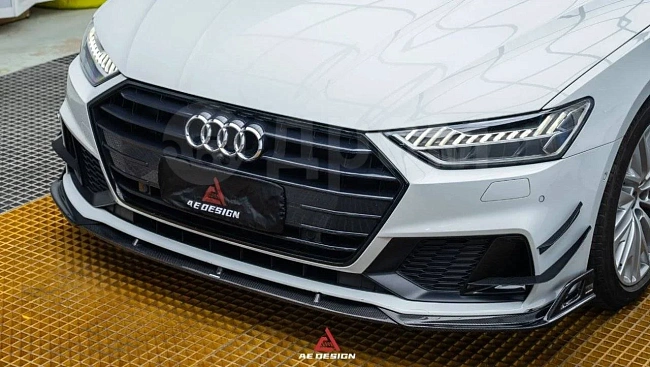 картинка Канарды на передний бампер для Audi S7 и A7 S Line и A7 C8 магазин  StreetTuning 