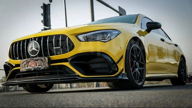 картинка Канарды на передний бампер для Mercedes CLA C118 CLA45S магазин  StreetTuning 