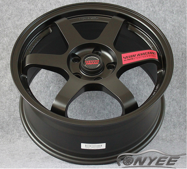картинка Новые диски Rays TE37 R18 5X114,3 ET35 J9 черные матовые магазин  StreetTuning 