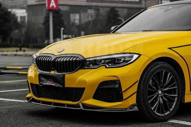картинка Сплиттер (губа) на передний бампер для BMW G20 330i M340i магазин  StreetTuning 
