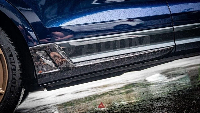 картинка Сплиттера накладки на пороги для Audi Q8 SQ8 RSQ8 2020 магазин  StreetTuning 