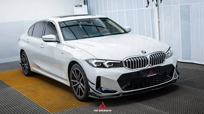 картинка Сплиттер (губа) на передний бампер для BMW 3 серии G20 330i M340i магазин  StreetTuning 