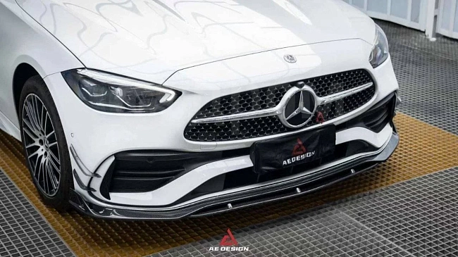 картинка Сплиттер(губа) на передний бампер для Mersedes W206 C300 с пакетом AMG магазин  StreetTuning 