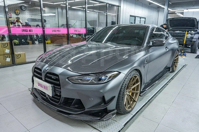 картинка Сплиттера накладки на пороги для BMW M3 G80 G81 и M4 G82 G83 магазин  StreetTuning 