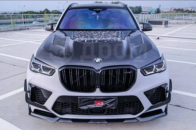 картинка Сплиттер (губа) на передний бампер для BMW X5M X5MC F95 Pre-LCI магазин  StreetTuning 