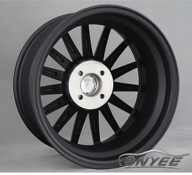 картинка Новые диски Vossen VFS2 Replica R16 4X100 ET35 J7 черный мат + серебро магазин  StreetTuning 