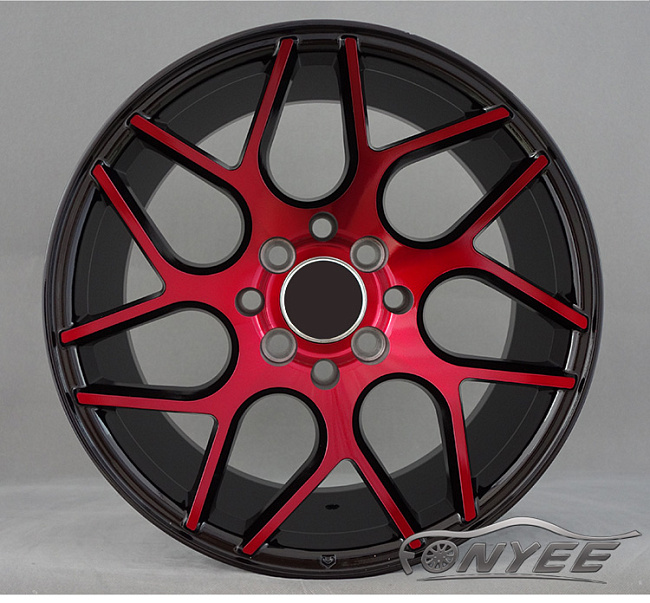 картинка Новые диски Vossen VPS-315T R15 4X100/4X114,3 ET25 J8 черный + красный магазин  StreetTuning 