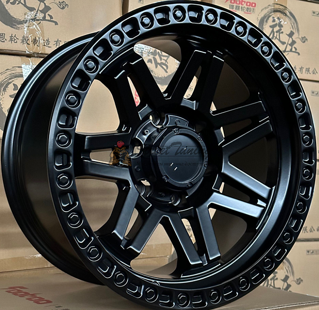 картинка Диски  FBX053 R17 J9 ET0 6X139,7 black matt магазин  StreetTuning 
