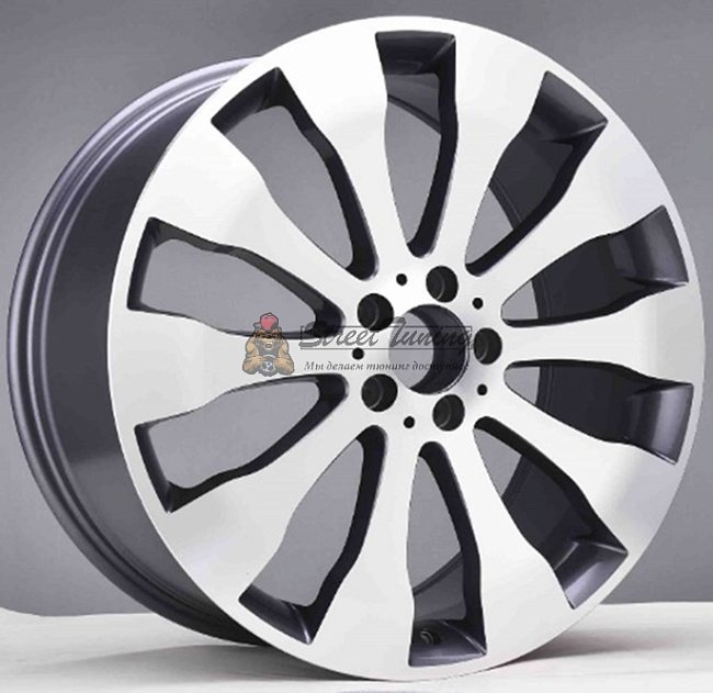 картинка Диски Mercedes-Benz GL/GLS/ML R20 J8,5 ET62 5X112 gray + polished магазин  StreetTuning 