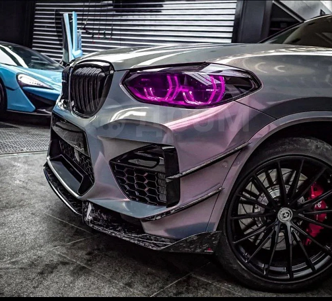 картинка Канарды на передний бампер V1 для BMW X3M/C X4M/C F97 F98 2019-2021 магазин  StreetTuning 