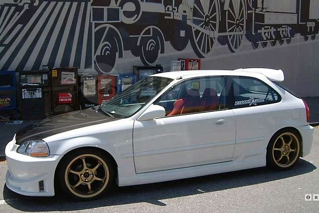 картинка Пороги С-WEST для Honda Сivic EK 1996-2000г магазин  StreetTuning 