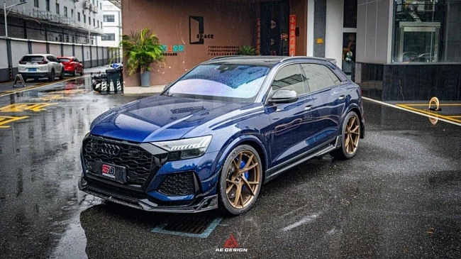 картинка Канарды на передний бампер для Audi RSQ8 2021 магазин  StreetTuning 