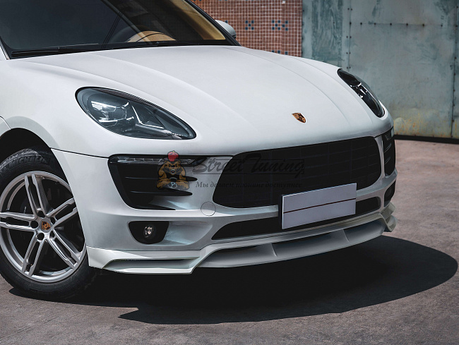 картинка Передний сплиттер KDA для Porsche Macan 95B.1/95B.2 (2014–2021) магазин  StreetTuning 