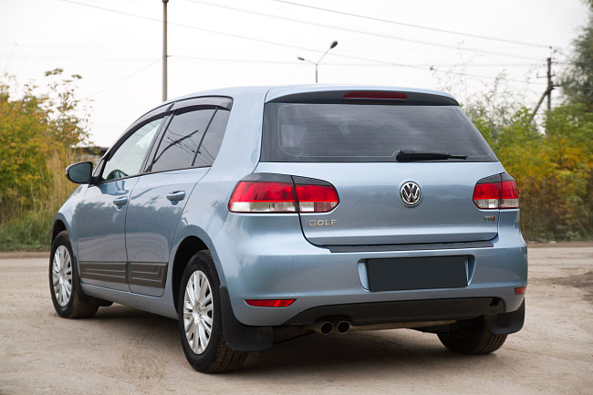 картинка Volkswagen  Golf VI 2009-2012 Накладки на задние фонари (реснички) компл.-2 шт. магазин  StreetTuning 