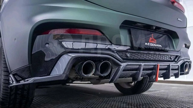 картинка Задний диффузор v1 BMW X4M X4MC F98 магазин  StreetTuning 