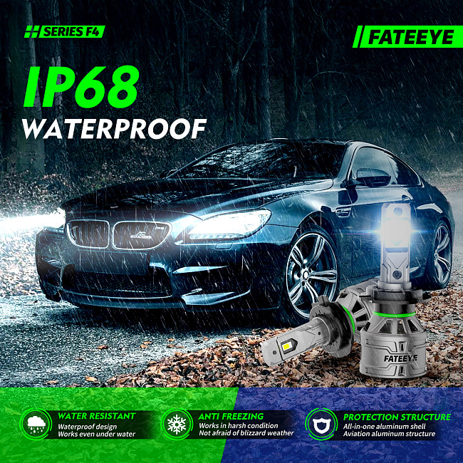 картинка Автомобильные светодиодные лампы FATEEYE F4 Led - H7 6500к, комплект 2 шт магазин  StreetTuning 
