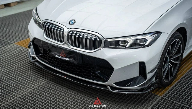 картинка Сплиттер (губа) на передний бампер для BMW 3 серии G20 330i M340i магазин  StreetTuning 
