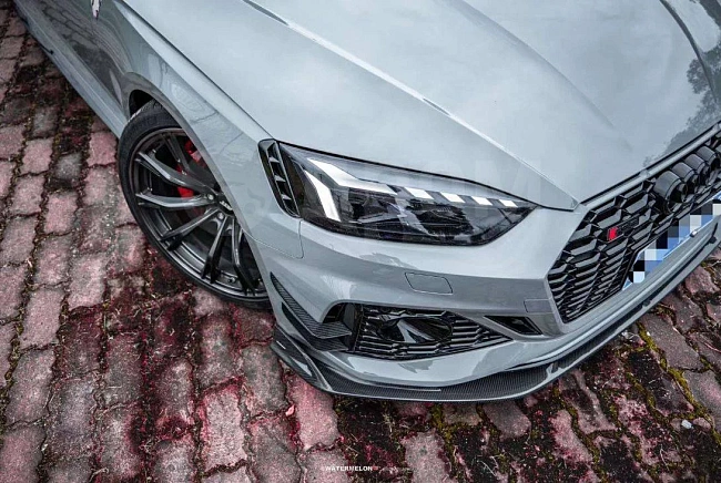 картинка Сплиттер (губа) на передний бампер для Audi RS5 B9.5 магазин  StreetTuning 