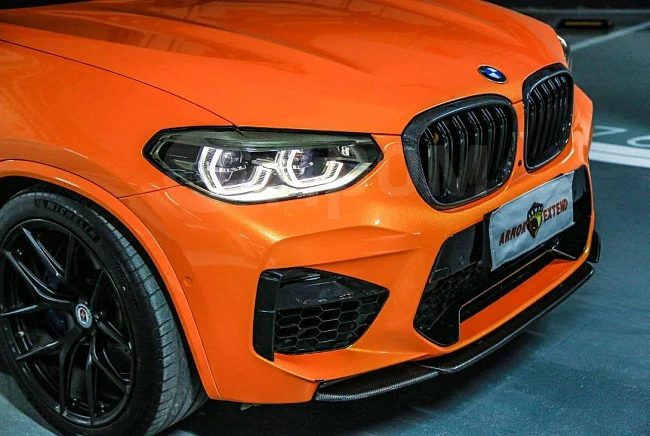 картинка Сплиттер (губа) на передний бампер для BMW X3M/C X4M/C F97 F98 магазин  StreetTuning 