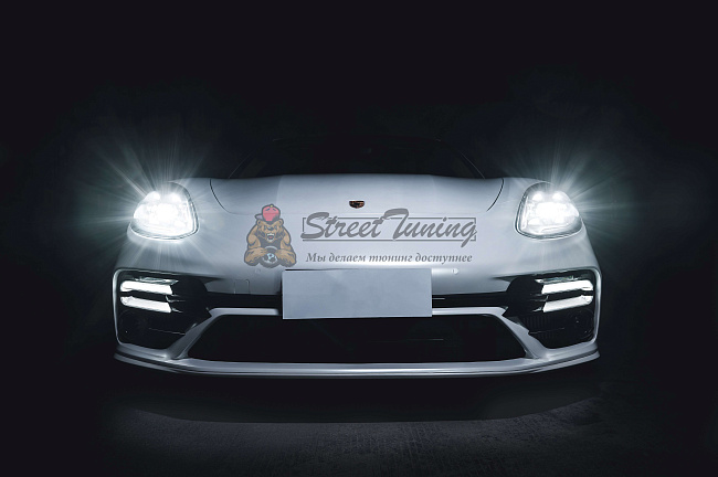 картинка Комплект рестайлинга Turbo S/Sport Design, длинная база Executive, с ДХО, для Porsche Panamera 971.1 (2017–2020) магазин  StreetTuning 