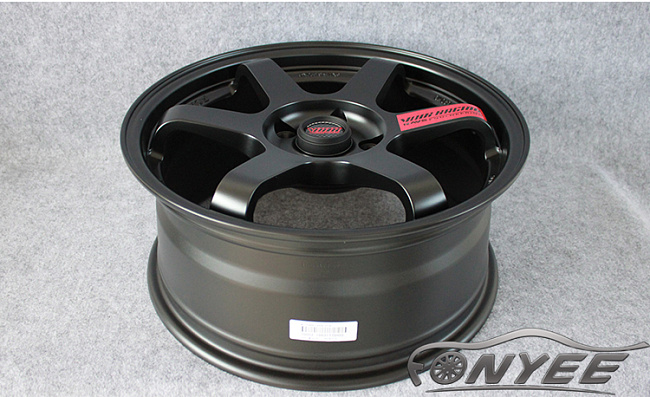 картинка Новые диски Rays TE37 R18 5X114,3 ET35 J9 черные матовые магазин  StreetTuning 