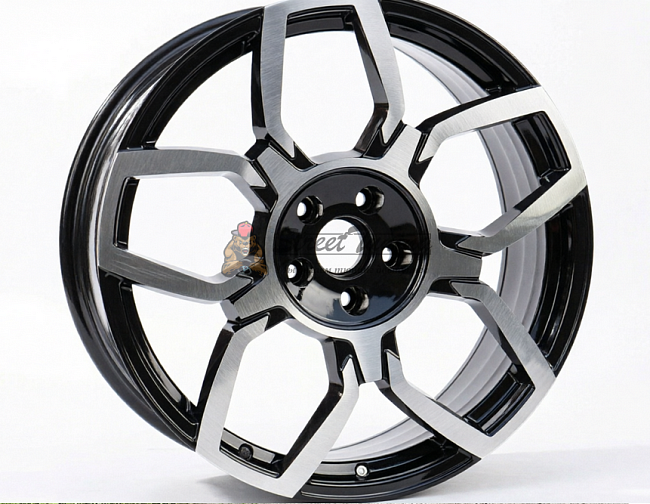 картинка Диски Купить Koko Kuture FBX186 R20 J8,5 ET38 5X114,3 black+piloshed магазин  StreetTuning 