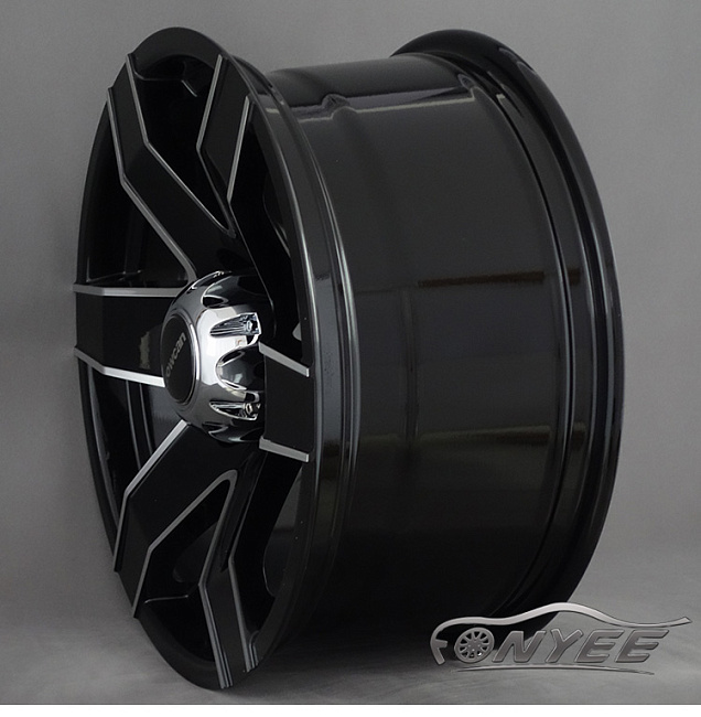 картинка Новые диски Powcan модель R17 J8 ET0 6x139,7 черный глянец магазин  StreetTuning 
