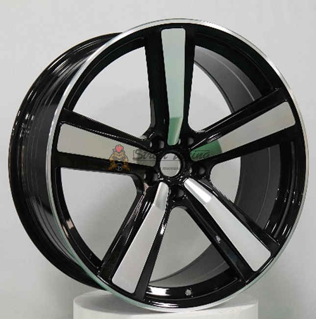 картинка Диски Powcan 3S1239 R21 J10 ET19 5X112 black+polished магазин  StreetTuning 