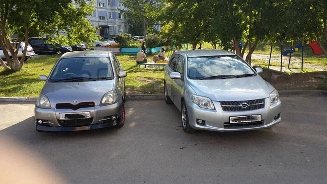 картинка Накладка на передний бампер Trust для Toyota Vitz RS магазин  StreetTuning 