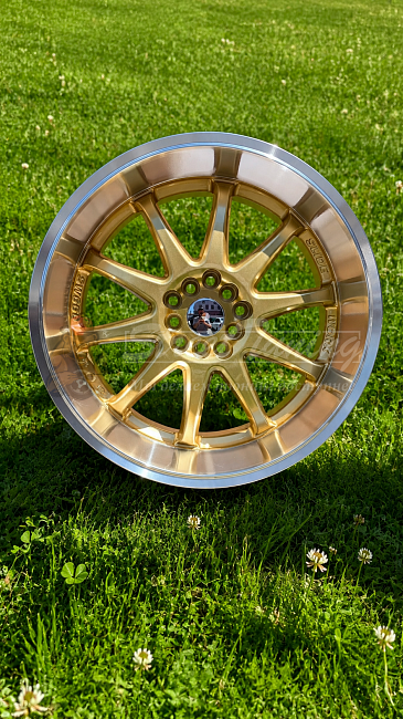 картинка Новые диски WORK 409 R18 J9 ET20 5x100/5x114.3 Gold+ серебро магазин  StreetTuning 