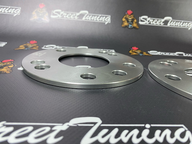 картинка Проставка Starleks 5 мм 4/5x114.3 цо 66.1 сквозная, Silver магазин  StreetTuning 