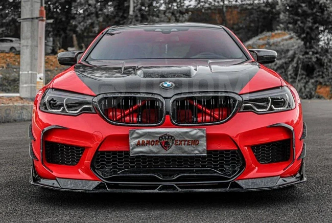 картинка Сплиттер (губа) на передний бампер для BMW M5 F90 магазин  StreetTuning 