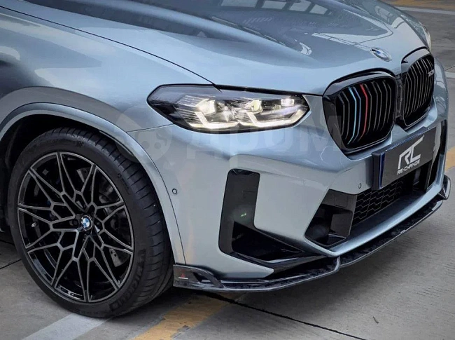 картинка Сплиттер(губа) на передний бампер для BMW X3M/C X4M/C F97 F98 LCI магазин  StreetTuning 