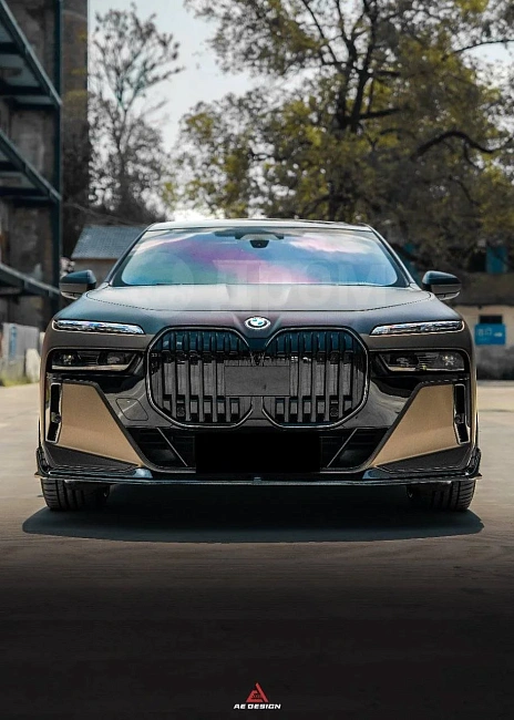 картинка Сплиттер (губа) на передний бампер для BMW 7-Series магазин  StreetTuning 