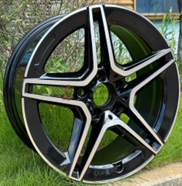 картинка Диски  AMG FBX142 R19 J9,5 ET45 5X112 black + polished магазин  StreetTuning 
